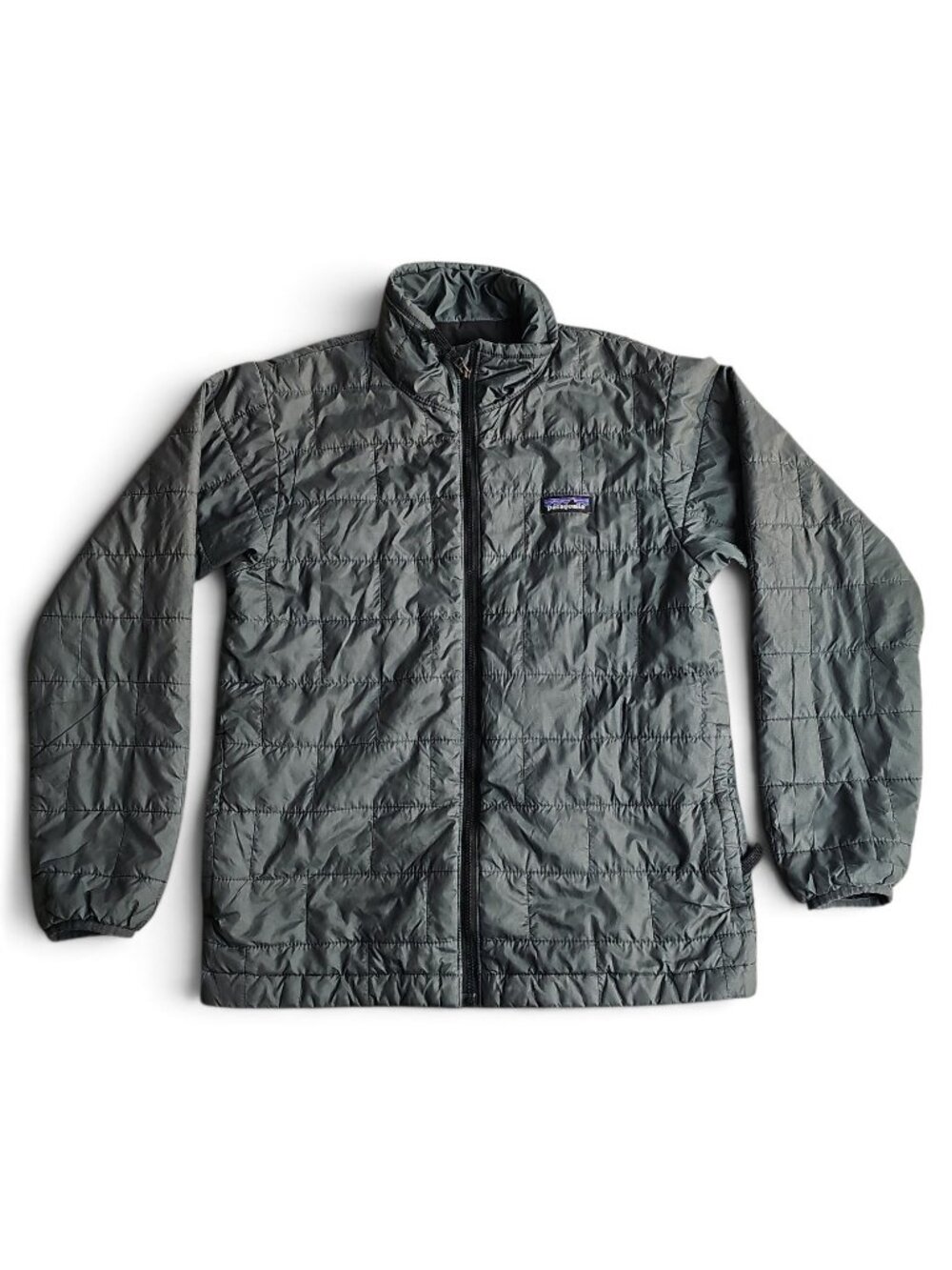 Patagonia Kids Nano Puff Brick Quilt Jacket Forge Grey Size L 12 Style 68001